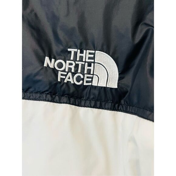 The North Face Women's Black Cream Full Zip Retro Nuptse Short Jacket Large NWOT - Picture 9 of 14